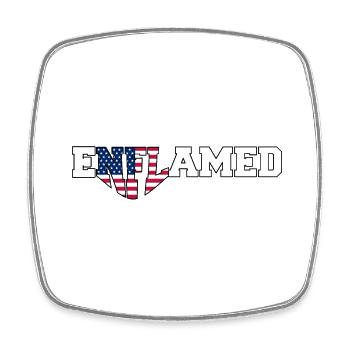 Enflamed | Election 2024 - Square fridge magnet - white - Front