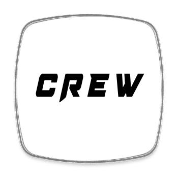 crew - Square fridge magnet - white - Front