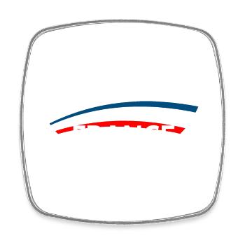 Équipe France - Magnet carré - blanc - Devant