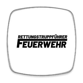 Rettungstruppführer freiwillige Feuerwehr - Viereckiger Kühlschrankmagnet - Weiß - Vorne