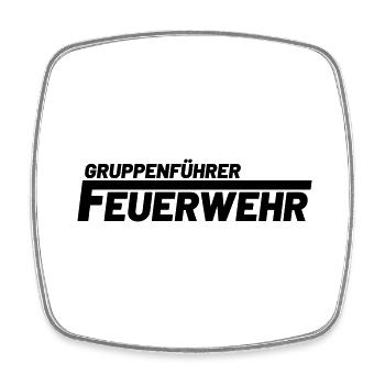 Gruppenführer Freiwillige Feuerwehr - Viereckiger Kühlschrankmagnet - Weiß - Vorne