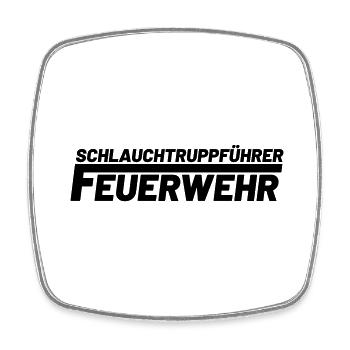 Schlauchtruppführer Freiwillige Feuerwehr - Viereckiger Kühlschrankmagnet - Weiß - Vorne