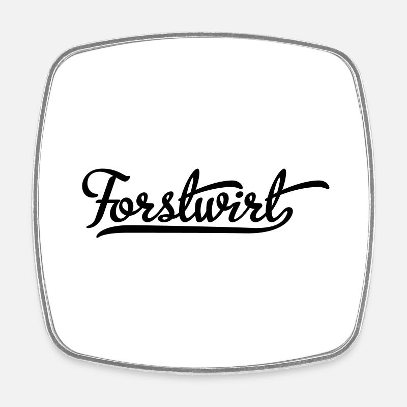 Forstwirt - Viereckiger Kühlschrankmagnet - Weiß