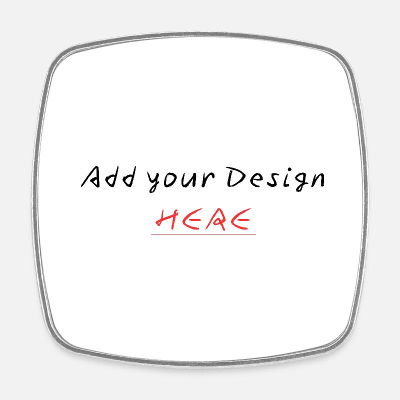 Add your Design HERE - Saying - ApriNoeScor - Square fridge magnet - white