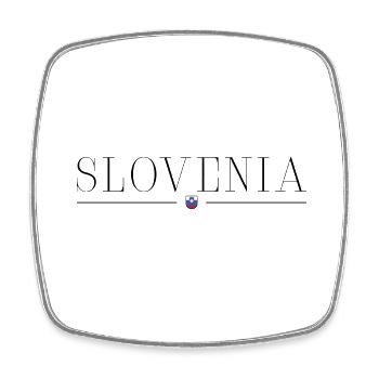 Slovakia Style Design T-Shirt - Square fridge magnet - white - Front