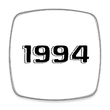 Millésime 1994 Naissance Anniversaire Rétro 1994 - Magnet carré - blanc - Devant