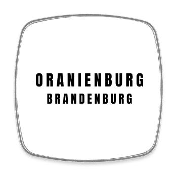 Oranienburg Brandenburg - Viereckiger Kühlschrankmagnet - Weiß - Vorne