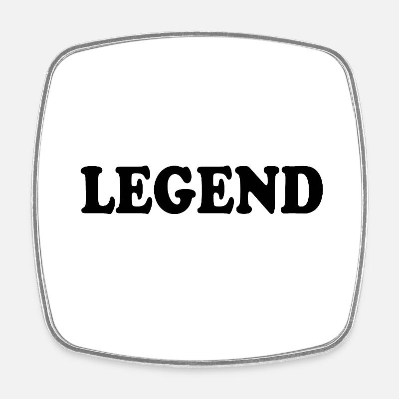 Legend - Magnet carré - blanc