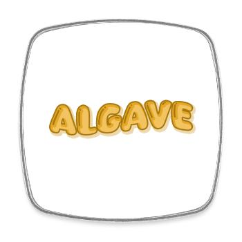Algave - Viereckiger Kühlschrankmagnet - Weiß - Vorne