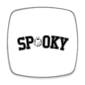 DZ0009 Halloween Gruselig - Viereckiger Kühlschrankmagnet - Weiß - Vorne