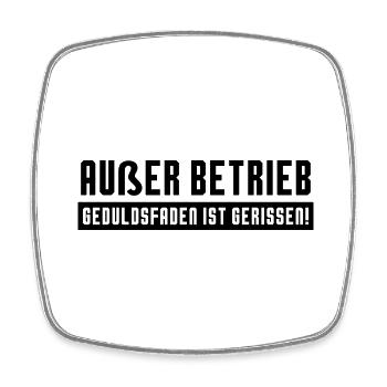 Lustiger Spruch Bild Witzig Humor Geschenkidee - Viereckiger Kühlschrankmagnet - Weiß - Vorne