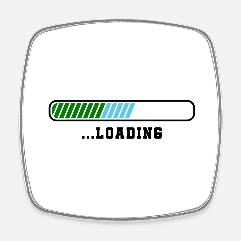 loading - Viereckiger Kühlschrankmagnet - Weiß