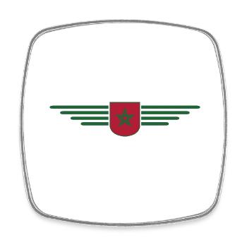 Marokko Rabat Fan Outfit Design T Shirt - Viereckiger Kühlschrankmagnet - Weiß - Vorne