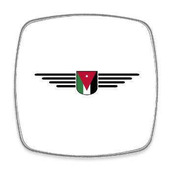 Jordan Amman Fan Outfit T-Shirt Design Gift - Magnet carré - blanc - Devant