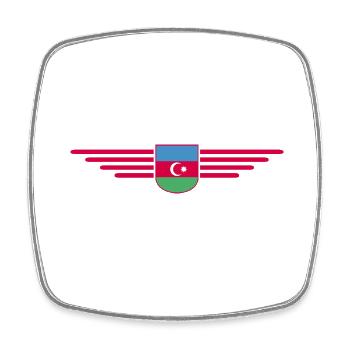Aserbaidschan Design – Für Fans & Reisende - Viereckiger Kühlschrankmagnet - Weiß - Vorne