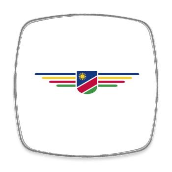 Namibia T-Shirt für Fans und Reisende - Viereckiger Kühlschrankmagnet - Weiß - Vorne