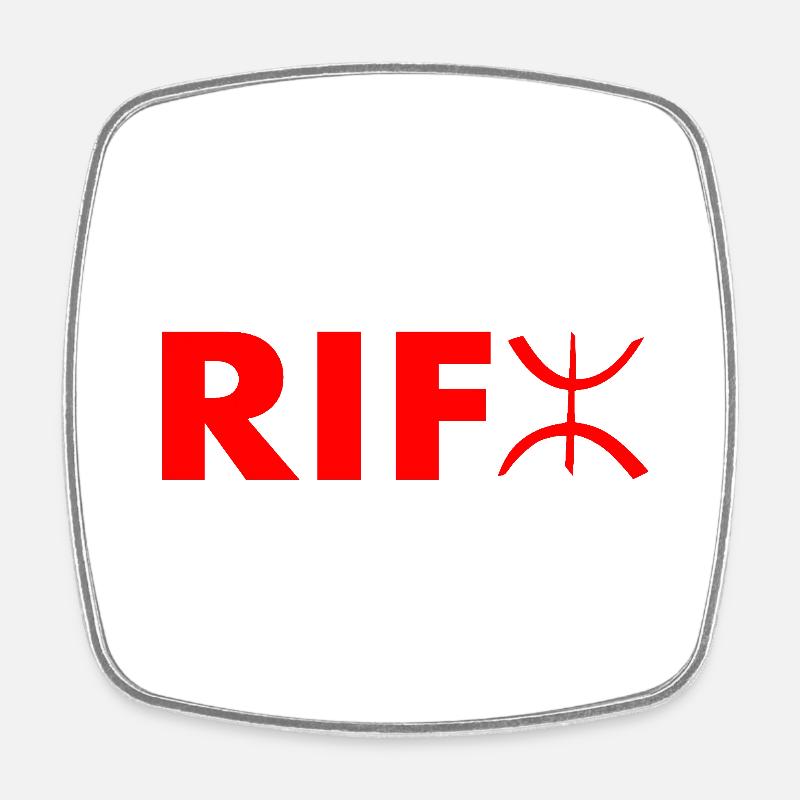 Rif - Magnet carré - blanc