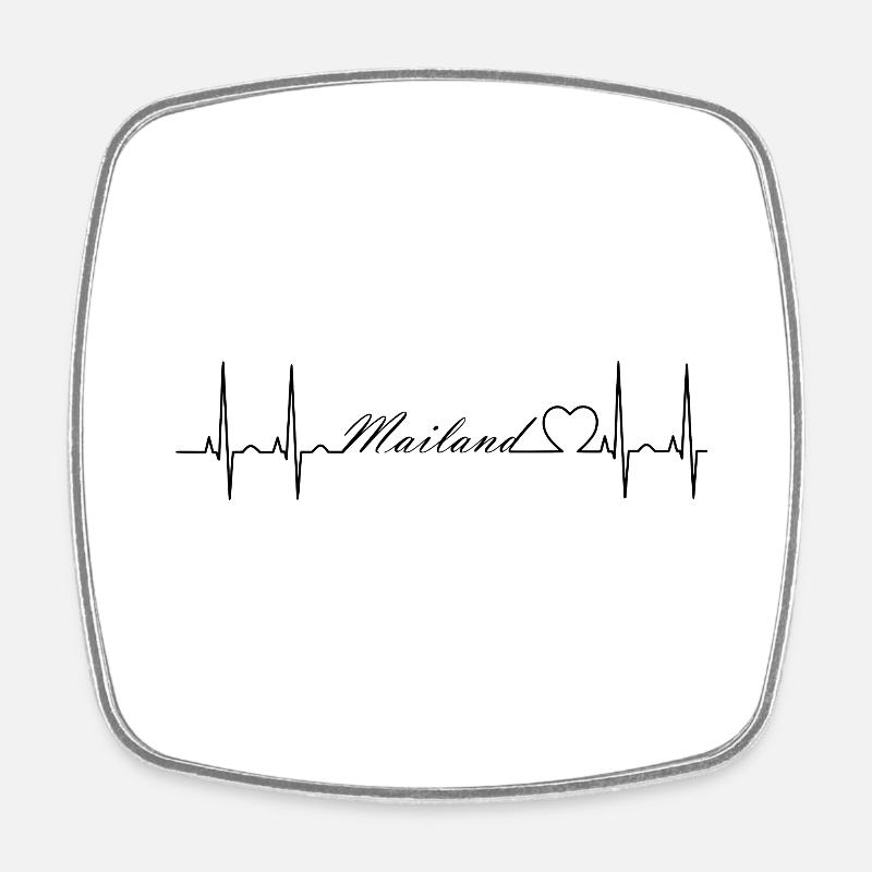 Milan - Square fridge magnet - white