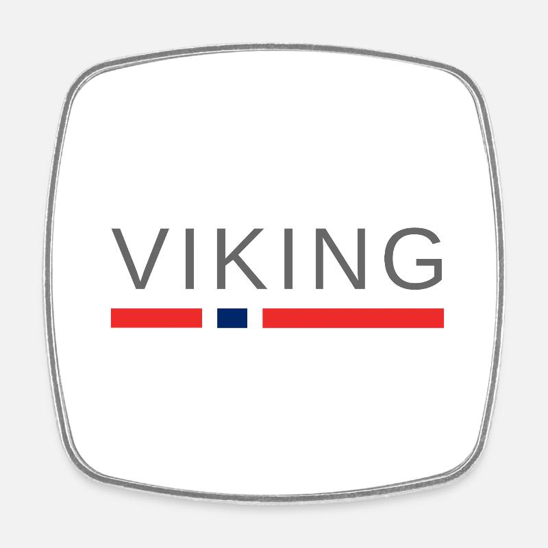 Viking Norway - Square fridge magnet - white
