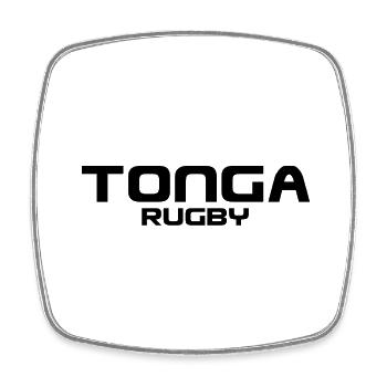Tonga Rugby - Sport - Südsee - Polynesien - Viereckiger Kühlschrankmagnet - Weiß - Vorne