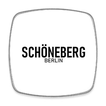 Schöneberg - Berlin - Deutschland - Viereckiger Kühlschrankmagnet - Weiß - Vorne