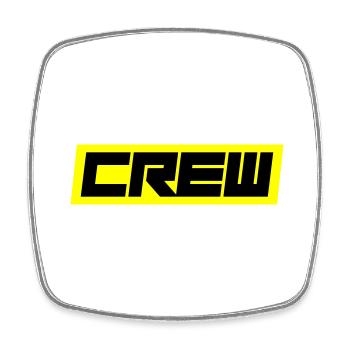 Crew - Square fridge magnet - white - Front