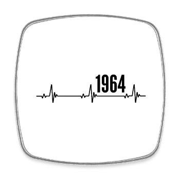 1964 Gift 1964 Retro 1964 Original 1964 Vintage - Square fridge magnet - white - Front