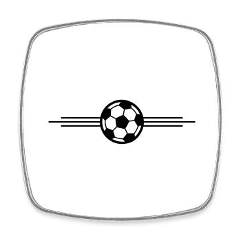 Soccer Ball Icon - Square fridge magnet - white - Front