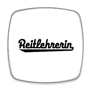 2541614 123127501 Reitlehrerin - Viereckiger Kühlschrankmagnet - Weiß - Vorne