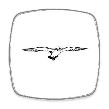 gull - Square fridge magnet - white - Front