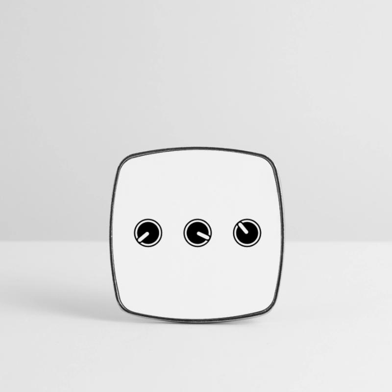 round circle turn loudness button knobs switch pla Square fridge magnet