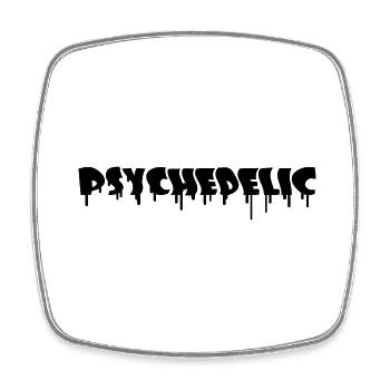Psychedelic Graffiti - Square fridge magnet - white - Front
