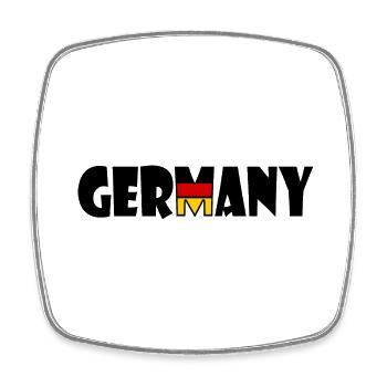 Germany - Germany - Square fridge magnet - white - Front