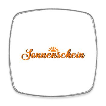 sonnenschein - Viereckiger Kühlschrankmagnet - Weiß - Vorne