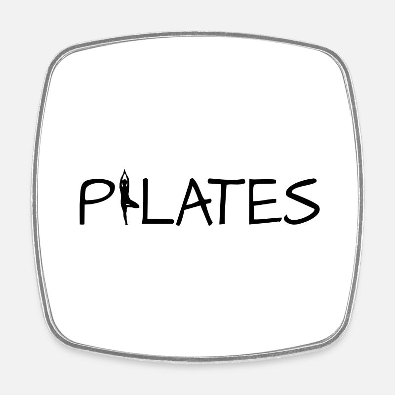 Pilates - Magnet carré - blanc