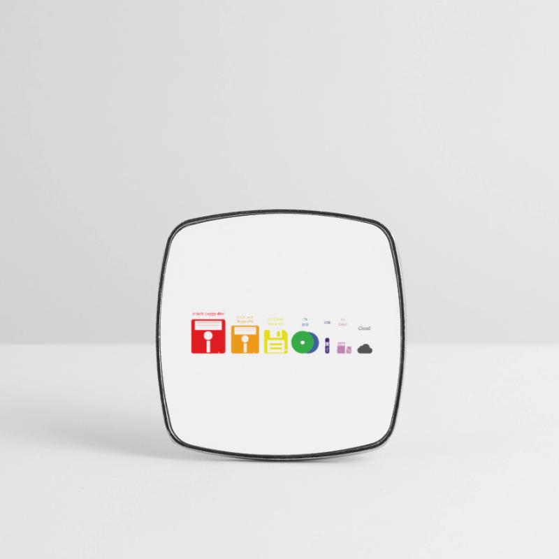 Evolution Storage Media Disc USB Cloud Square fridge magnet