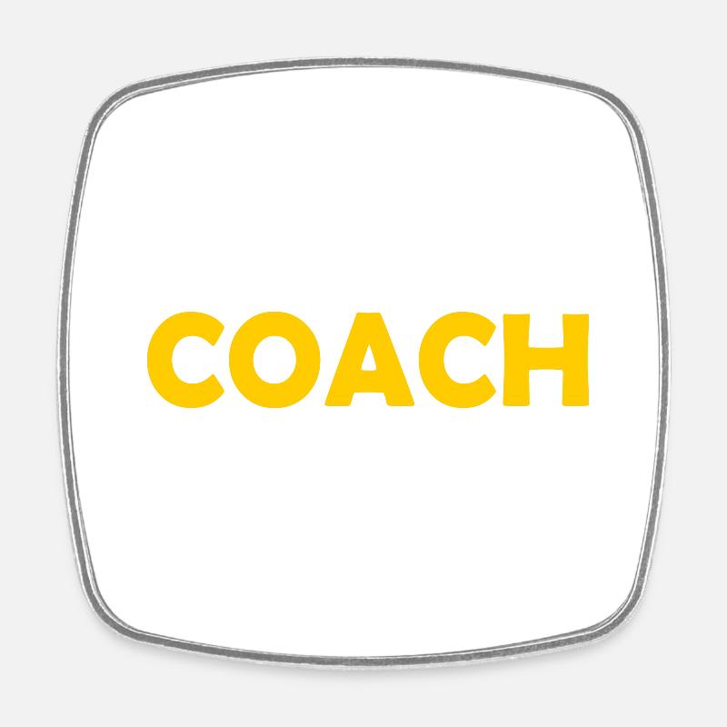 Coach - Magnet carré - blanc