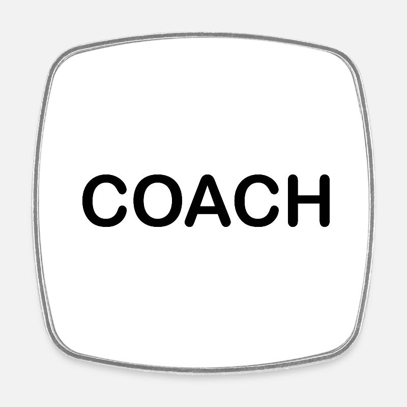 Coach - Magnet carré - blanc