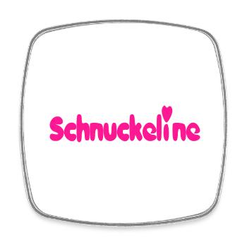 Schnuckeline - Viereckiger Kühlschrankmagnet - Weiß - Vorne