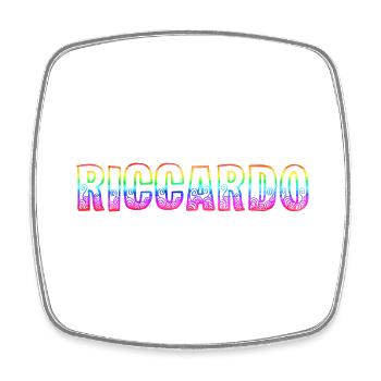 riccardo rs rainbow - Square fridge magnet - white - Front