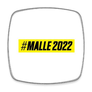 Malle 2022 - Viereckiger Kühlschrankmagnet - Weiß - Vorne