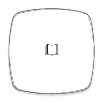 Book-Beat - Viereckiger Kühlschrankmagnet - Weiß - Vorne