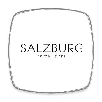 Salzburg, Österreich, Austria, Souvenir - Viereckiger Kühlschrankmagnet - Weiß - Vorne