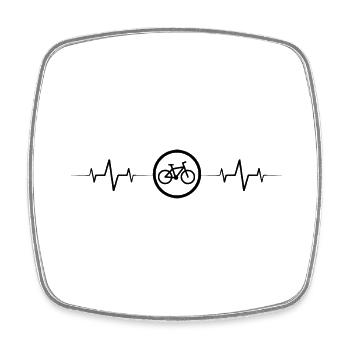 Triathlon Swim Bike Run Marathon - Square fridge magnet - white - Front