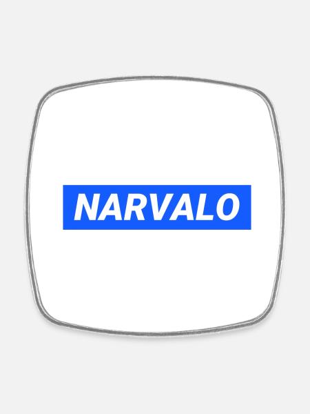 Narvalo Grenoble - Magnet carré - blanc