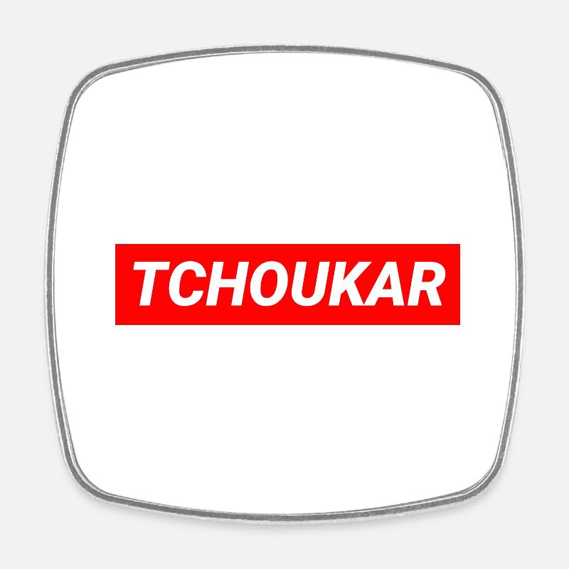 Tchoukar Grenoble Homme - Magnet carré - blanc