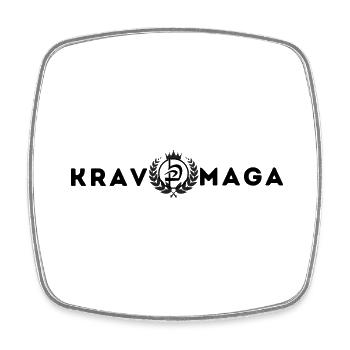 Krav Maga Merch - Square fridge magnet - white - Front