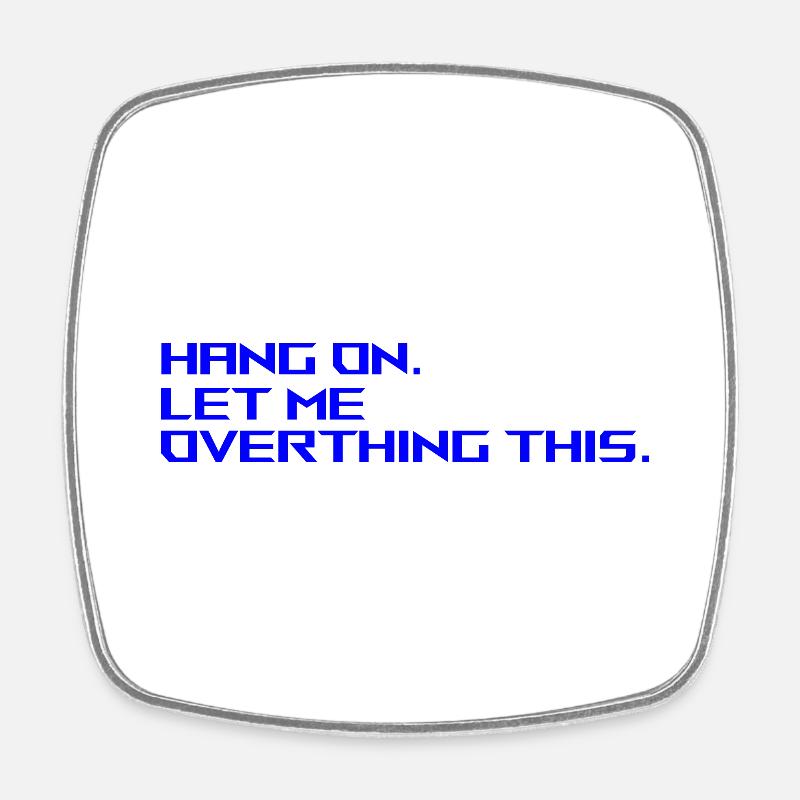 quote gppd - Square fridge magnet - white