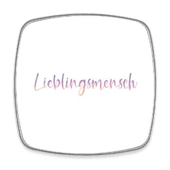 Lieblingsmensch - Viereckiger Kühlschrankmagnet - Weiß - Vorne