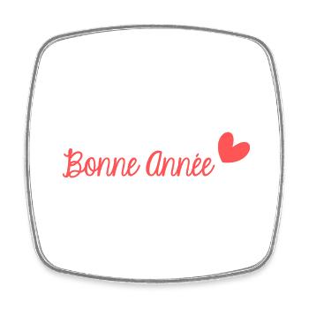BONNE ANNEE. SAINT SYLVESTRE. NOUVELLE ANNÉE. - Magnet carré - blanc - Devant